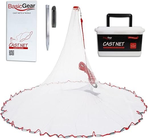 BasicGear Cast Net: Your Secret Weapon for Bait Fishing Success!